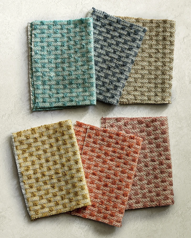Bouclé Checkerboard - clementine