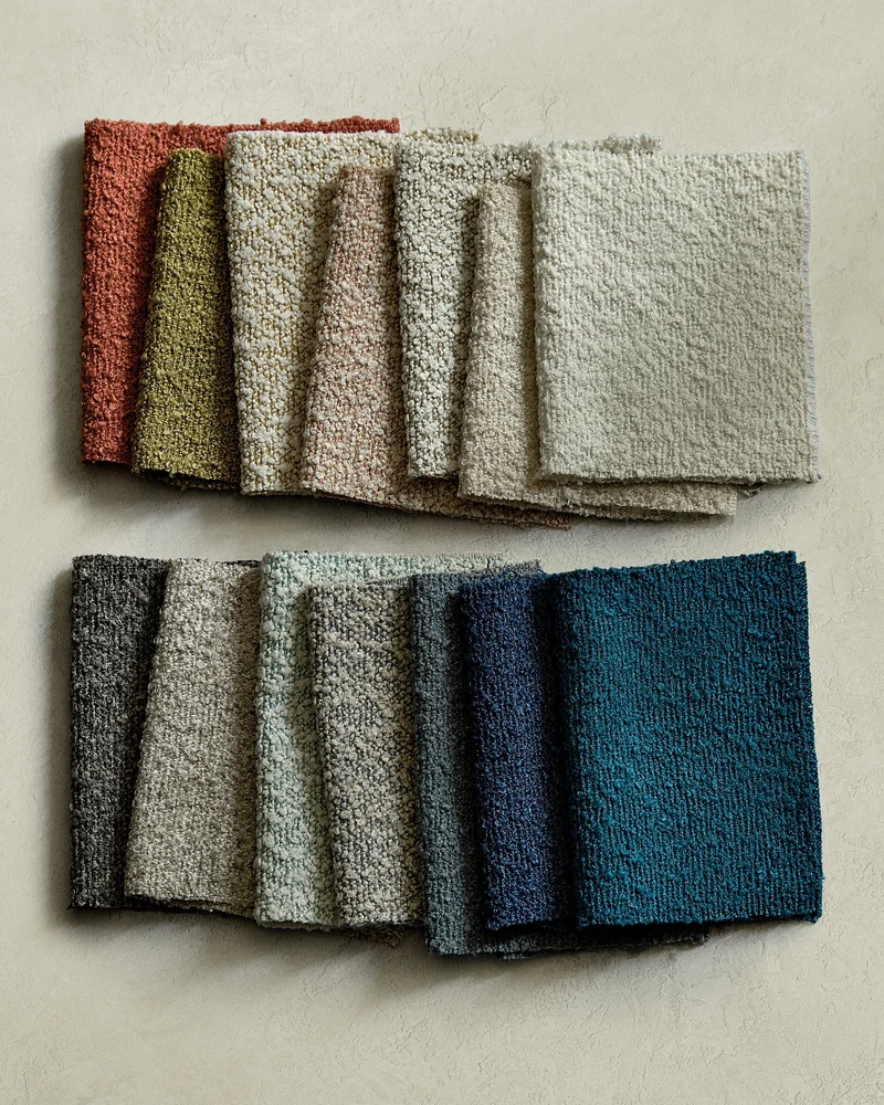 Outdoorstoff Bouclé - indigo