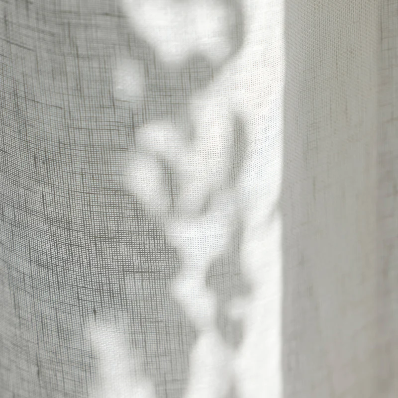 Voilage à oeillets SHADOW blanc pur