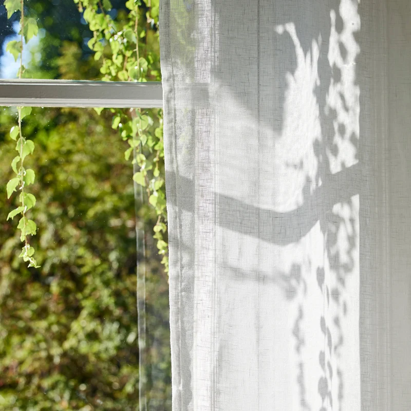 Voilage à oeillets SHADOW blanc pur