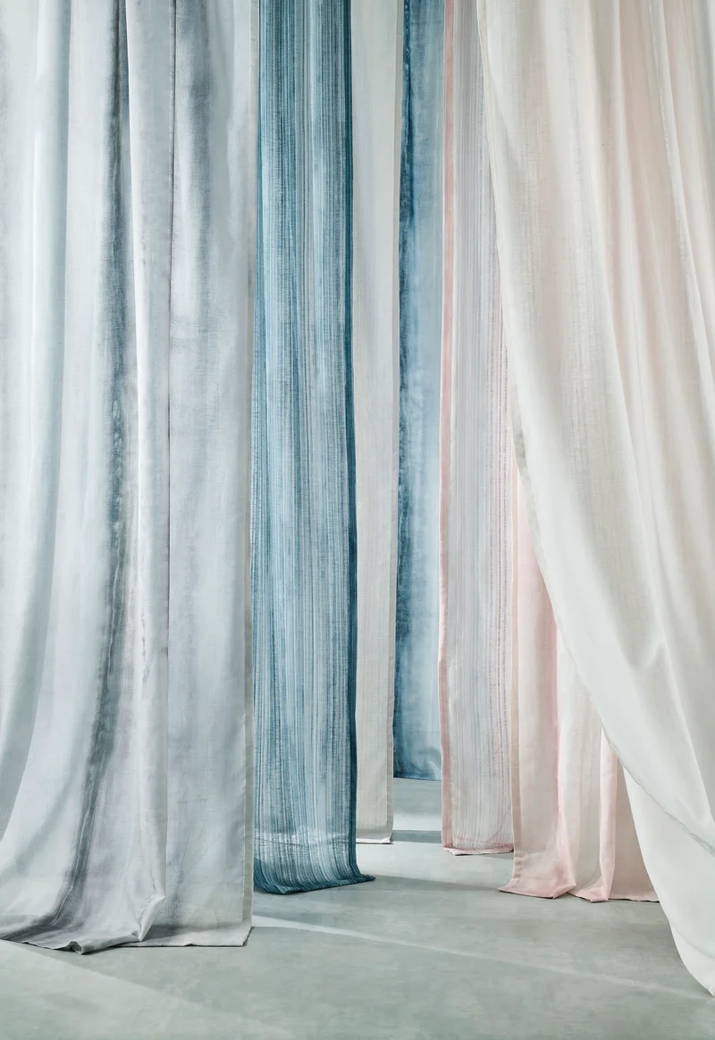Gardinenstoff Tissue - charcoal 297 cm