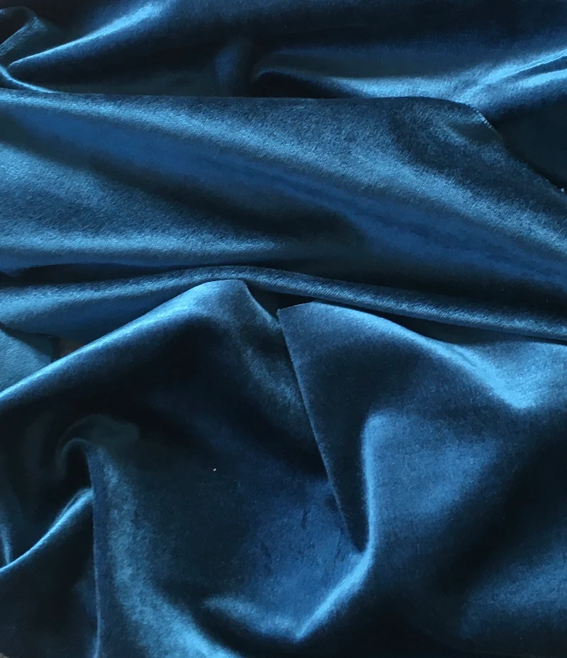Viskose Samt - ozeanblau
