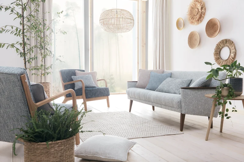 Polsterstoff Herringbone - mineral