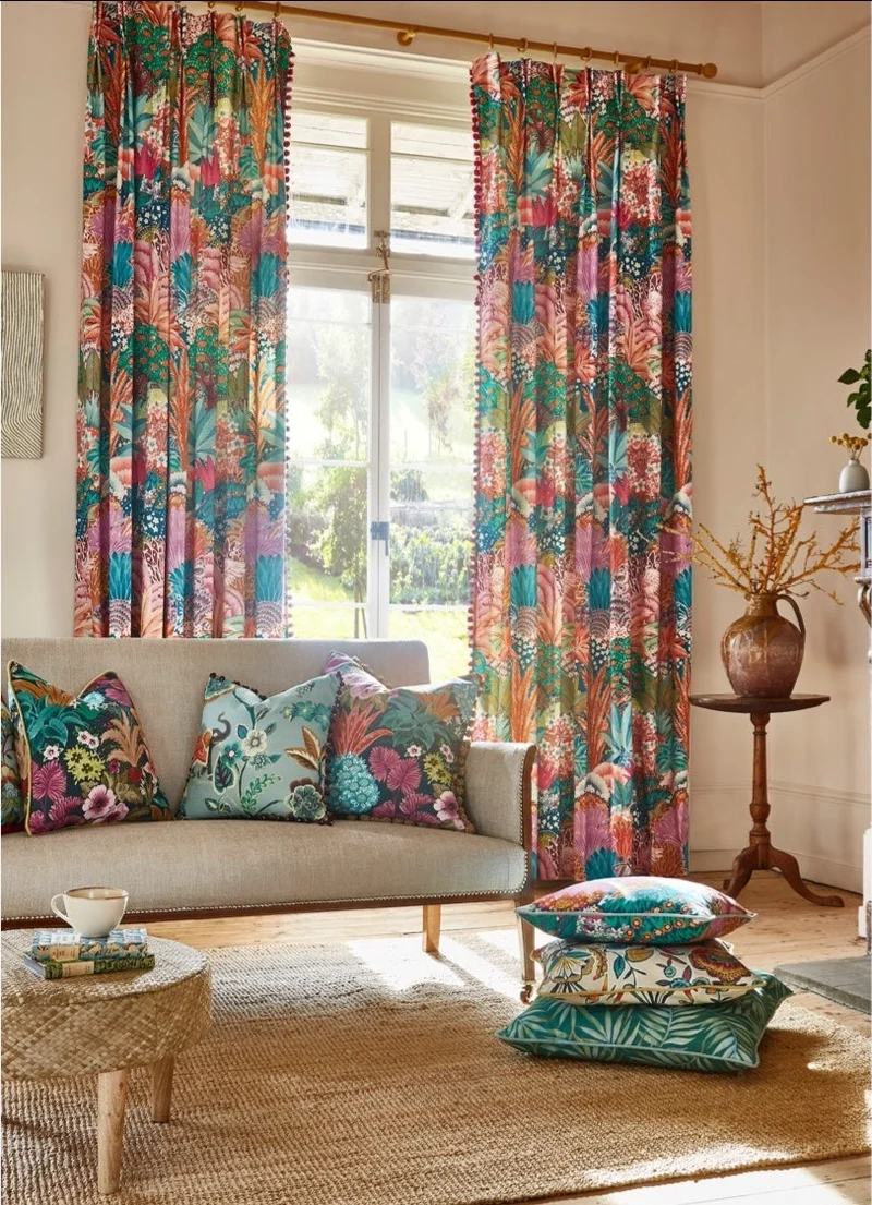 Baumwollstoff Kalkutta - jade grün