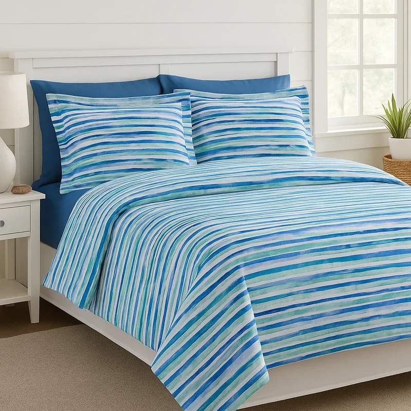 Copripiumino con federe lively Moderno in Percalle