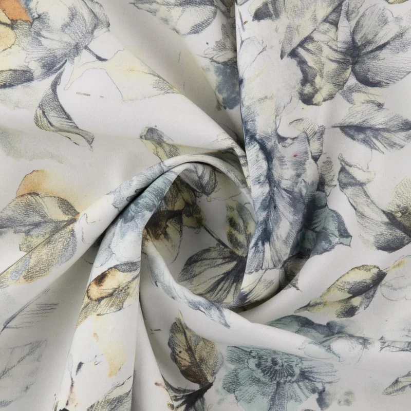 Bio Satin Flower - dark grey 280 cm