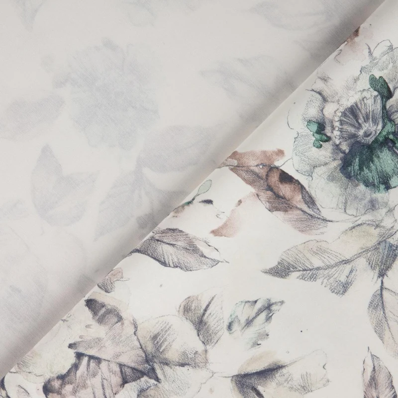 Bio Satin Flower - indigo 280 cm