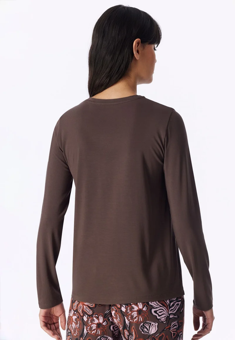 Shirt langarm V-Ausschnitt