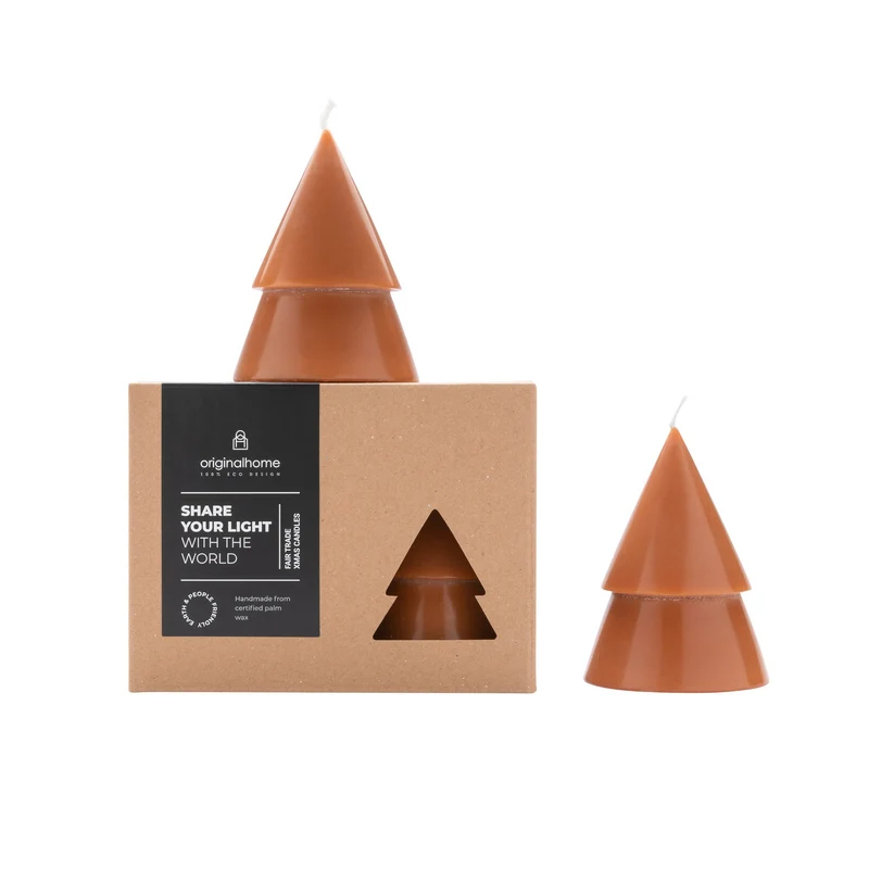 Xmas Tree Kerzen Set M, Cognac, Originalhome
