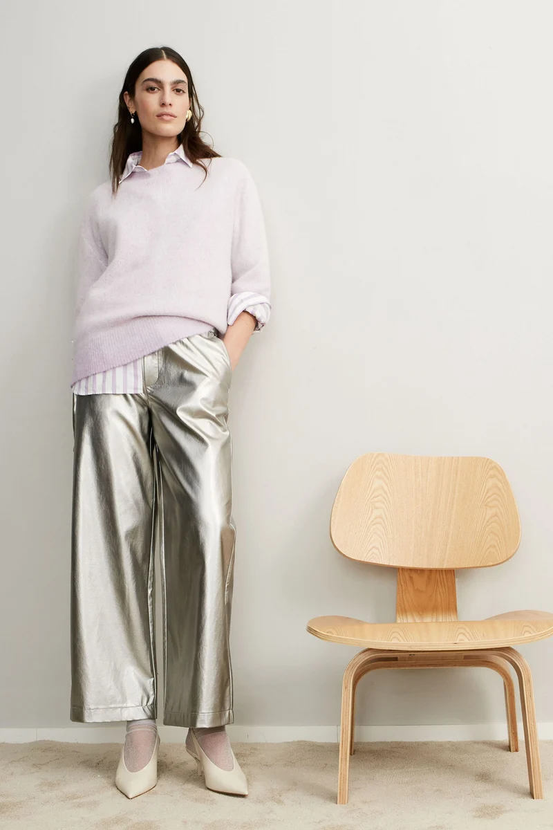 Culotte in Lederoptik