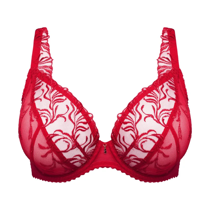 SOLISSE true red Tiefdekolletierter BH