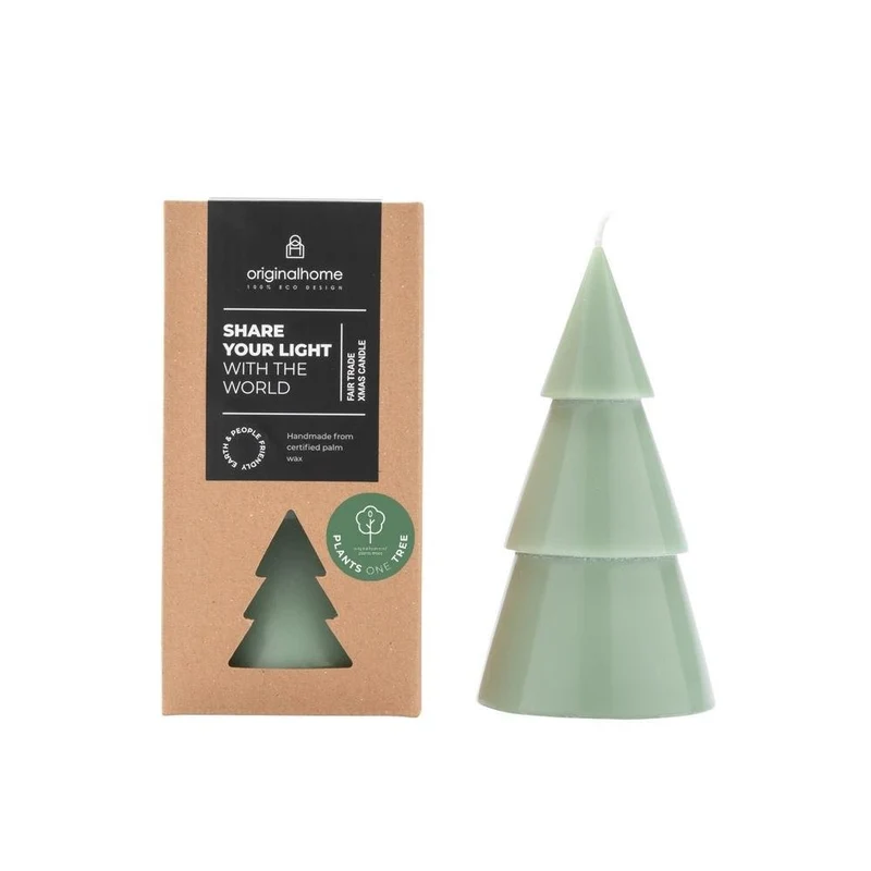 Xmas Tree Kerze L, Grün, Originalhome