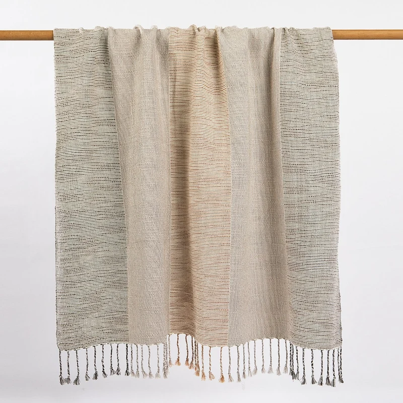 Baumwolldecke Nisay, handgewebt