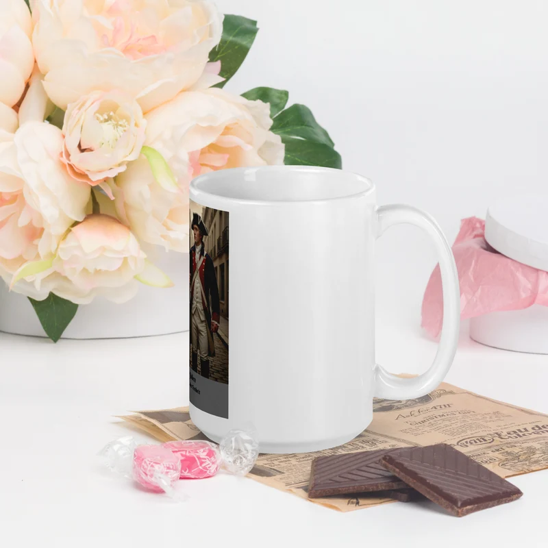White glossy mug