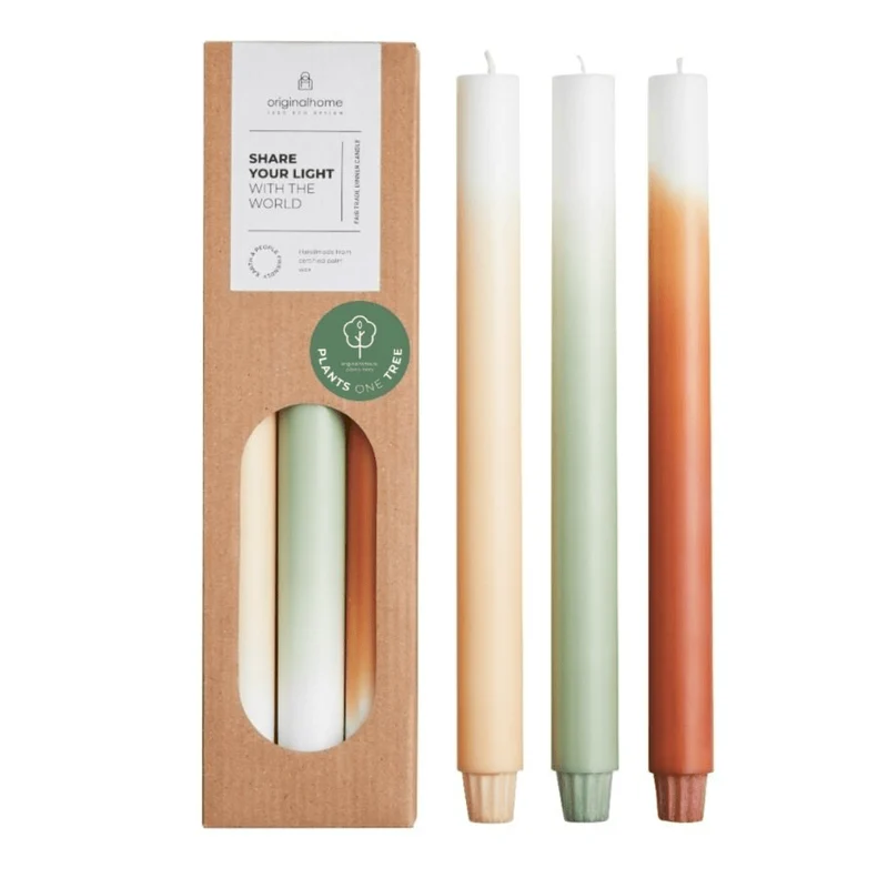 Kerzen 3er Set Farbverlauf Pine Tree, Originalhome
