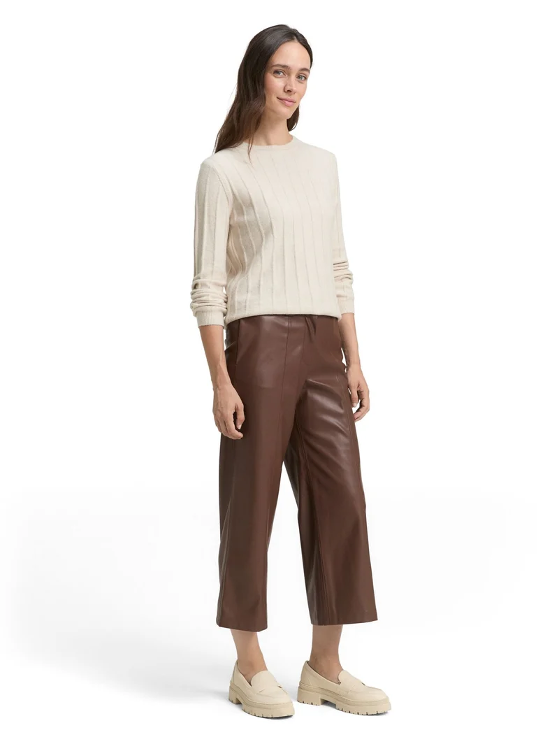 Culotte Hose in Lederoptik