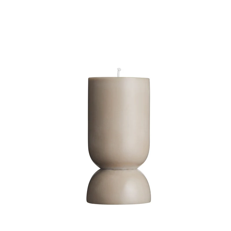 Stumpenkerze Organic S, Clay, Originalhome