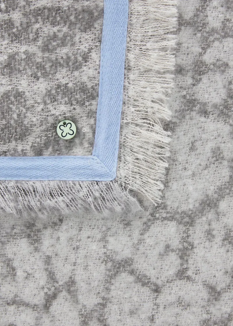 Jacquard-Dreieckstuch mit Leo-Muster