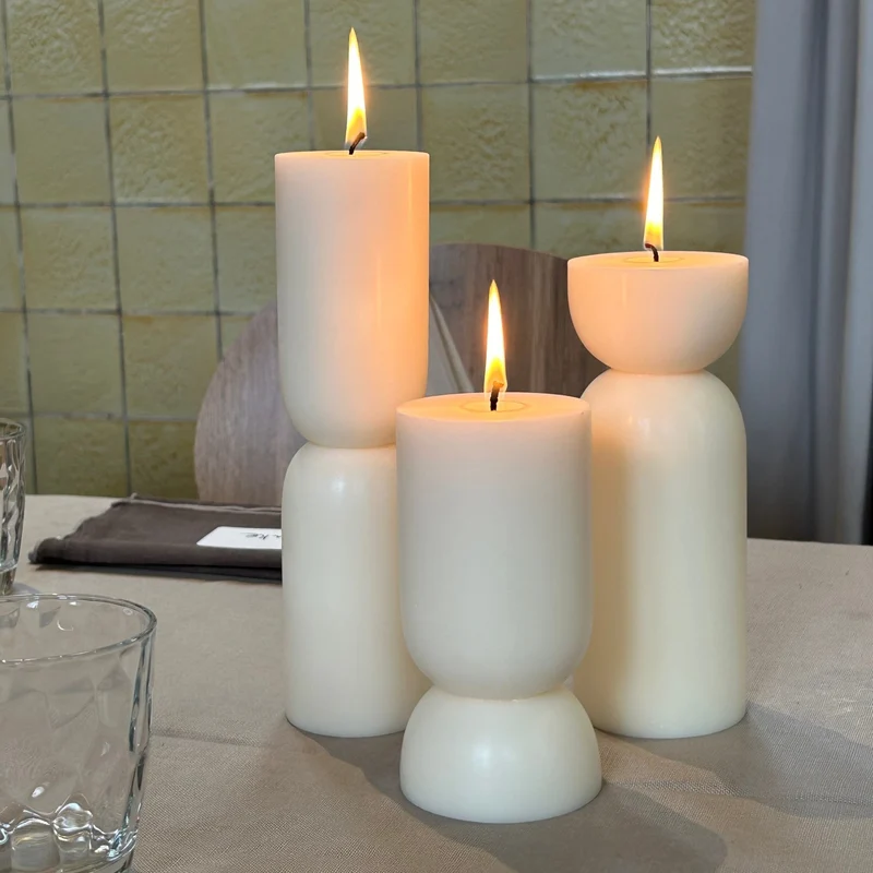 Stumpenkerze Organic S, Naturweiß, Originalhome