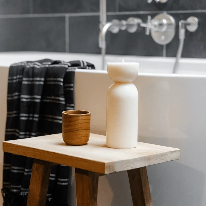 Stumpenkerze Organic M, Naturweiß, Originalhome