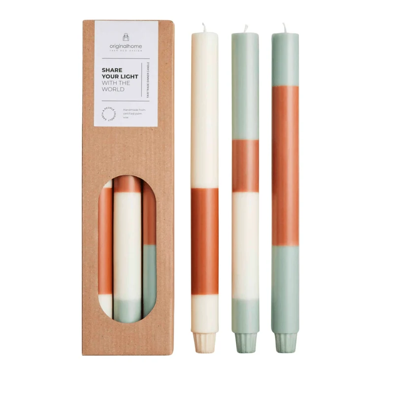 3er Set Schichtkerzen Pine Tree, Originalhome