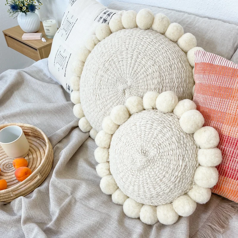 Salta Pom Pom Kissen Rund, Mini