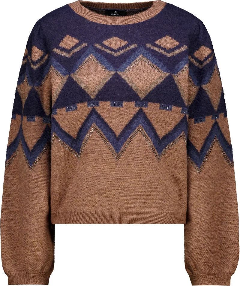Strickpullover mit Jacquard Muster