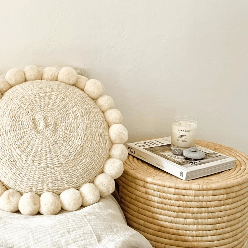 Salta Pom Pom Kissen Rund, Large