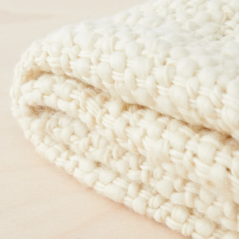 Merino Wolldecke Sueño, Naturweiß