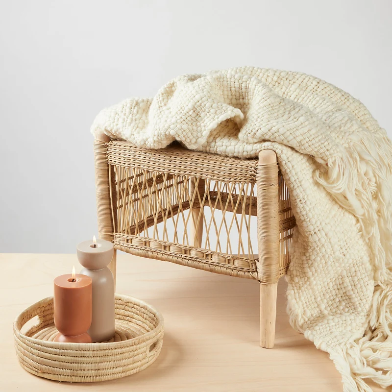 Merino Wolldecke Sueño, Naturweiß