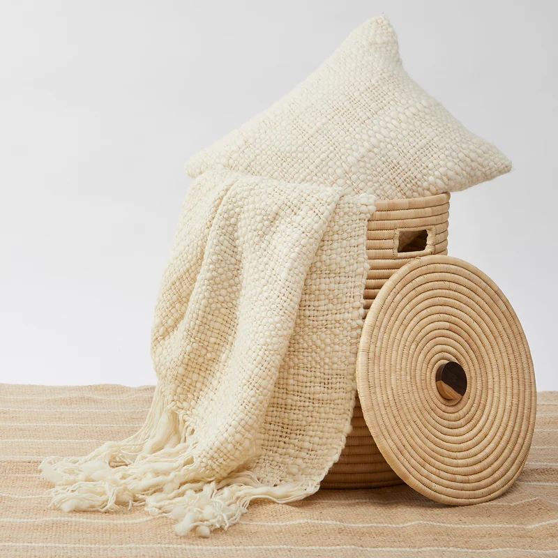 Merino Wolldecke Sueño, Naturweiß