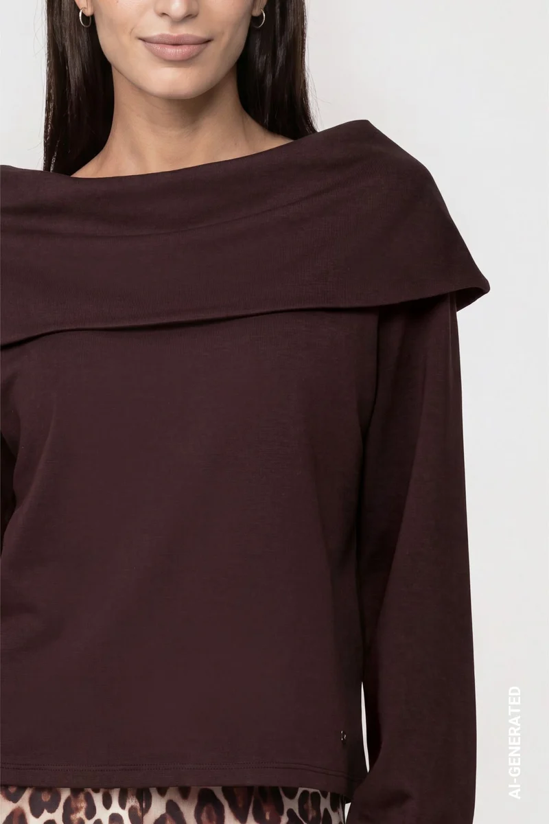 Pullover mit Carmen-Ausschnitt