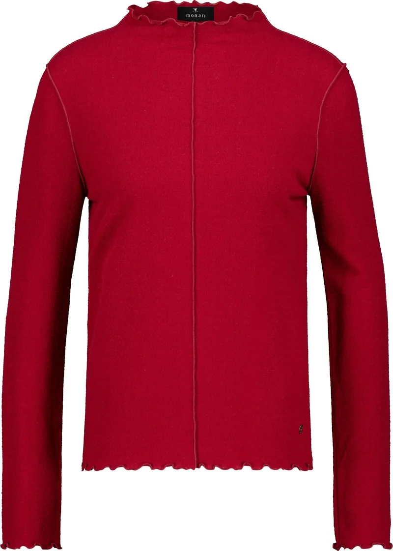 Langarmshirt mit gewelltem Saum