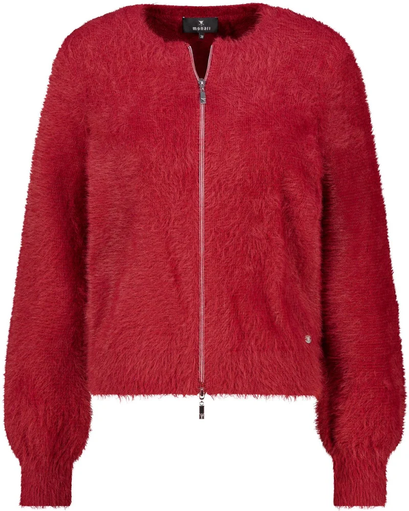 Strickjacke mit flauschiger Haptik