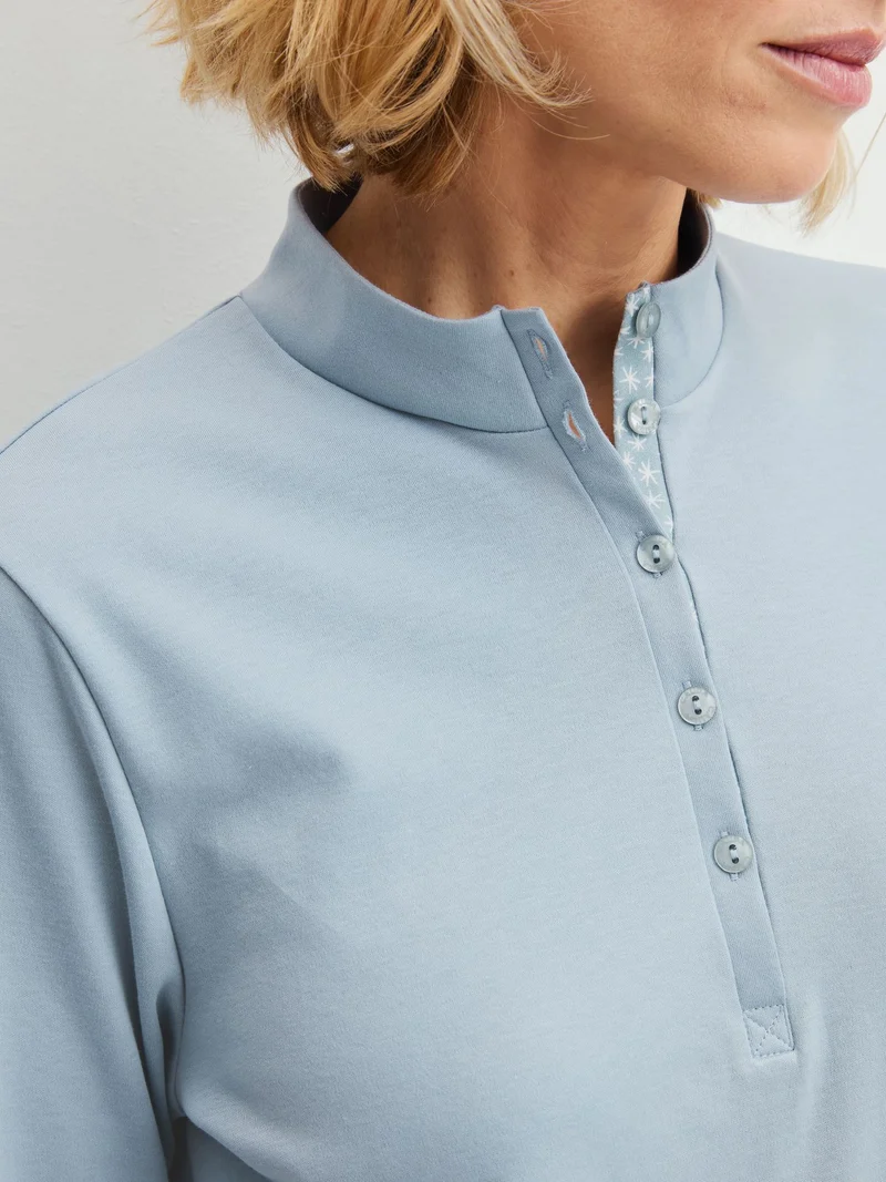 DAMEN Pyjama mit Bündchen