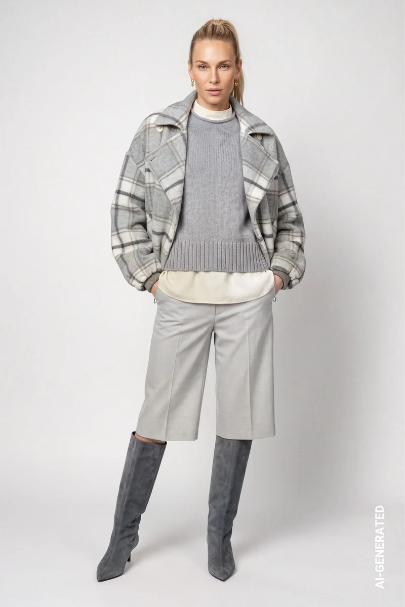Jacke mit Karomuster