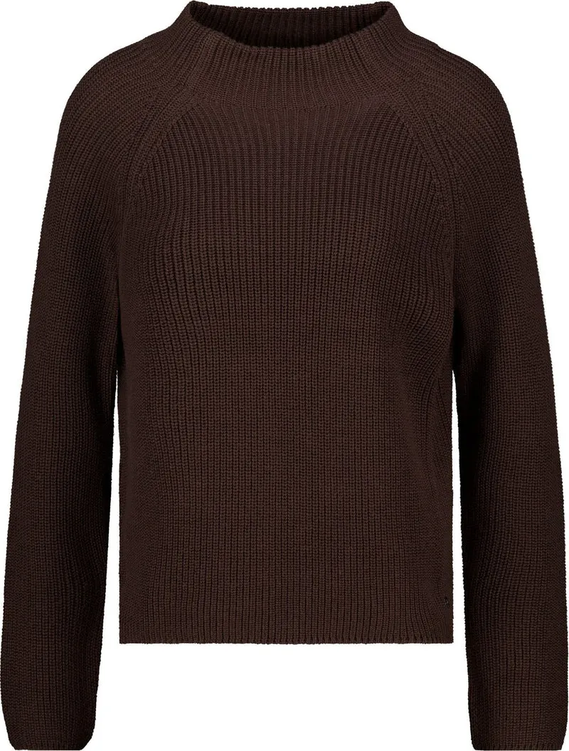 Strickpullover mit Stehkragen