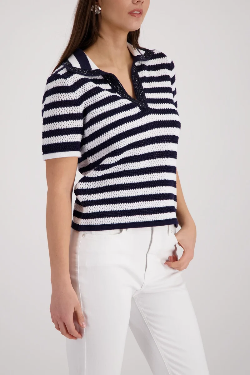 Pullover, marine ringel