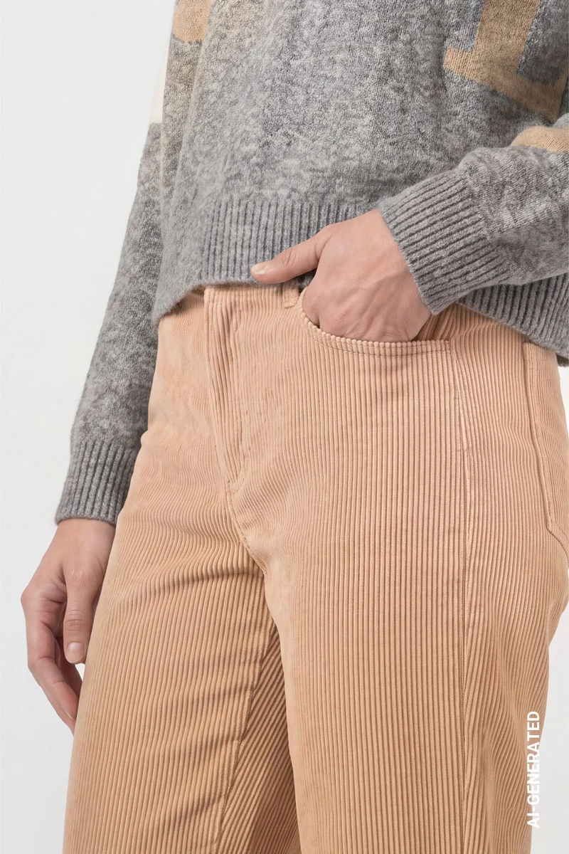 Wide Leg Cord Hose