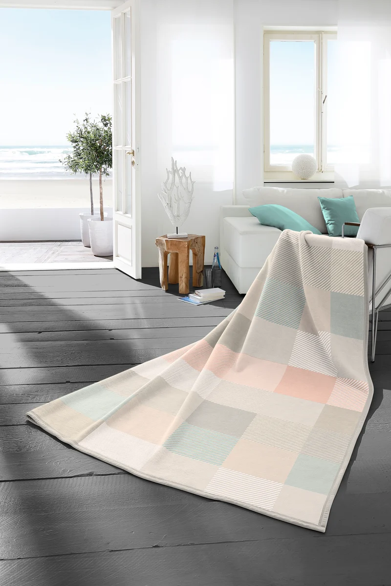 Biederlack Wohndecke 150x200cm Karo