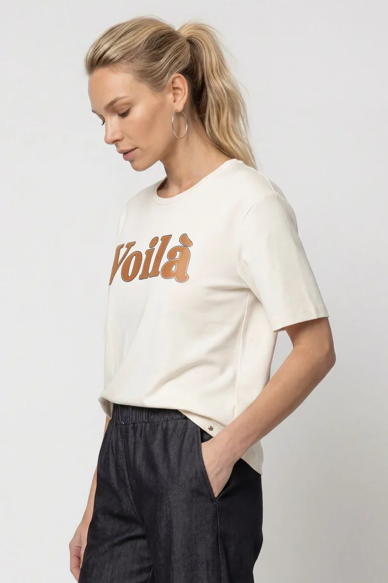 T-Shirt mit Schriftzug