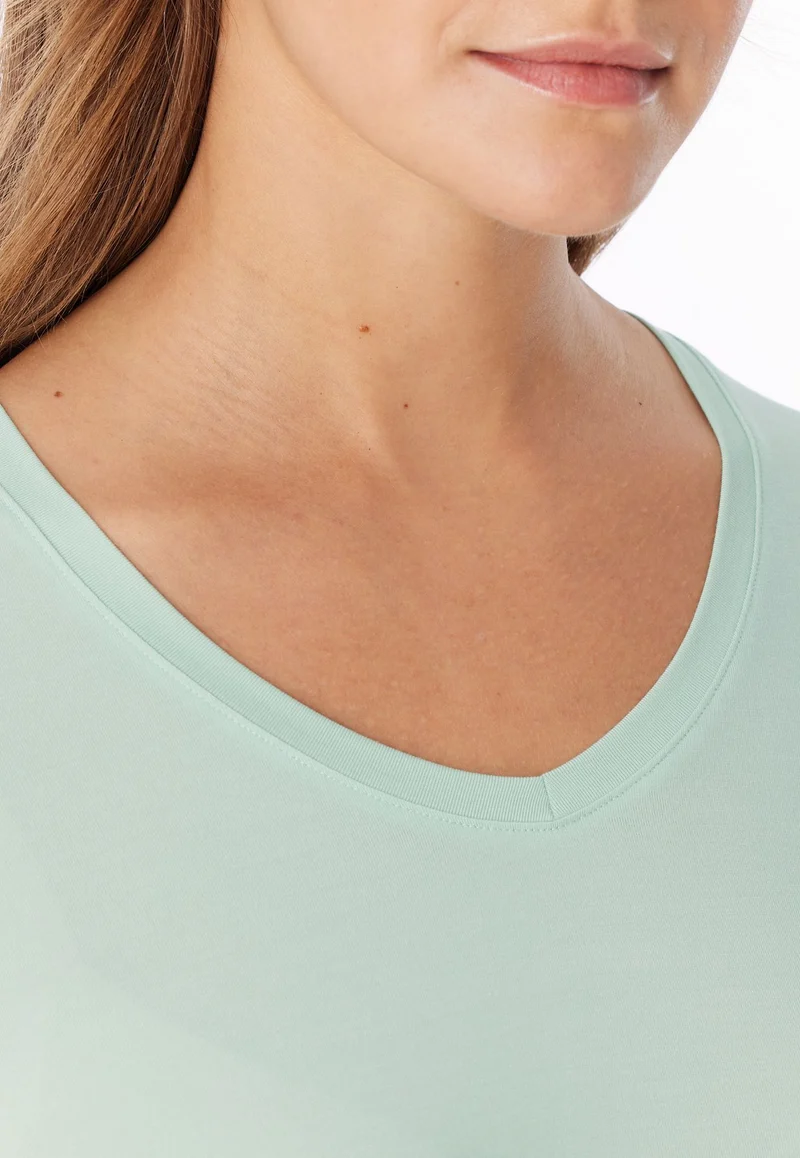 Shirt langarm V-Ausschnitt