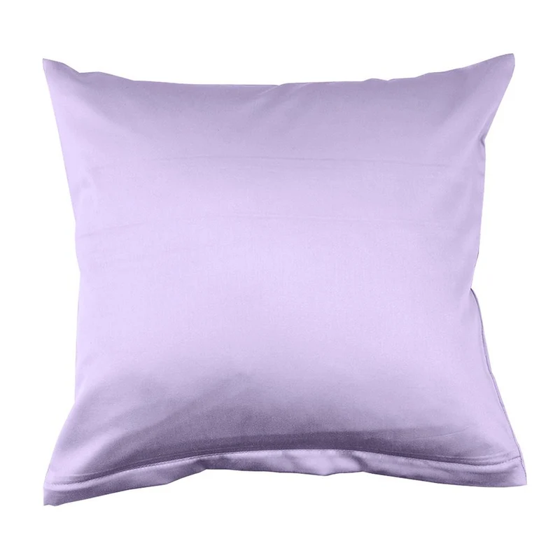 Lorena Mako Satin Bettwäsche uni Classic Lavendel Lila Kissen 40x60cm