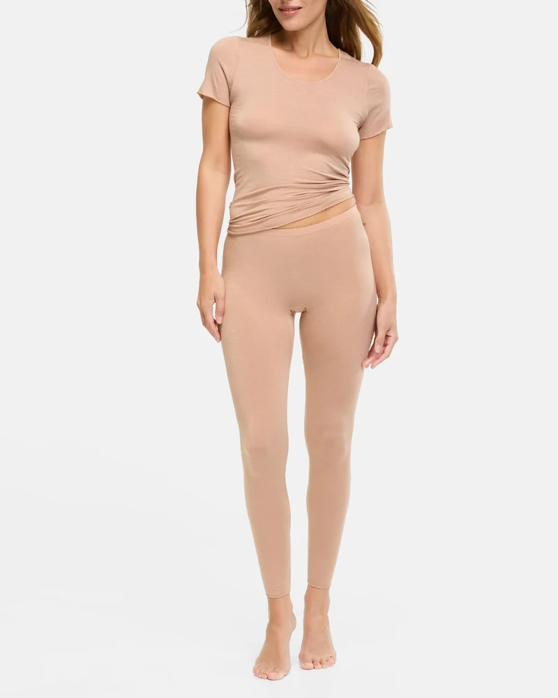 Shirt Kurzarm cashmere dream Stand, caramel