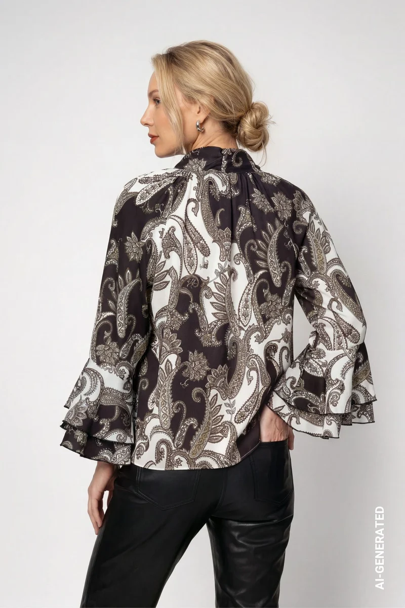 Bluse mit Paisleymuster