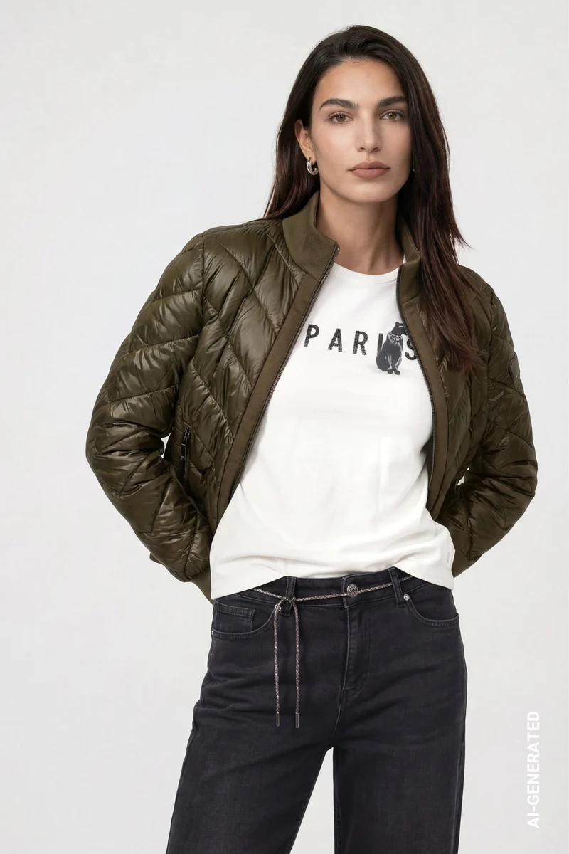 Jacke mit Neopren