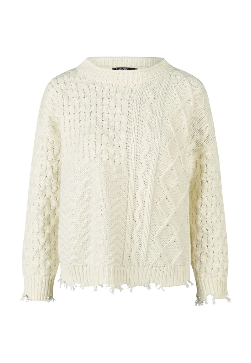 Pullover im Zopf-Patchwork