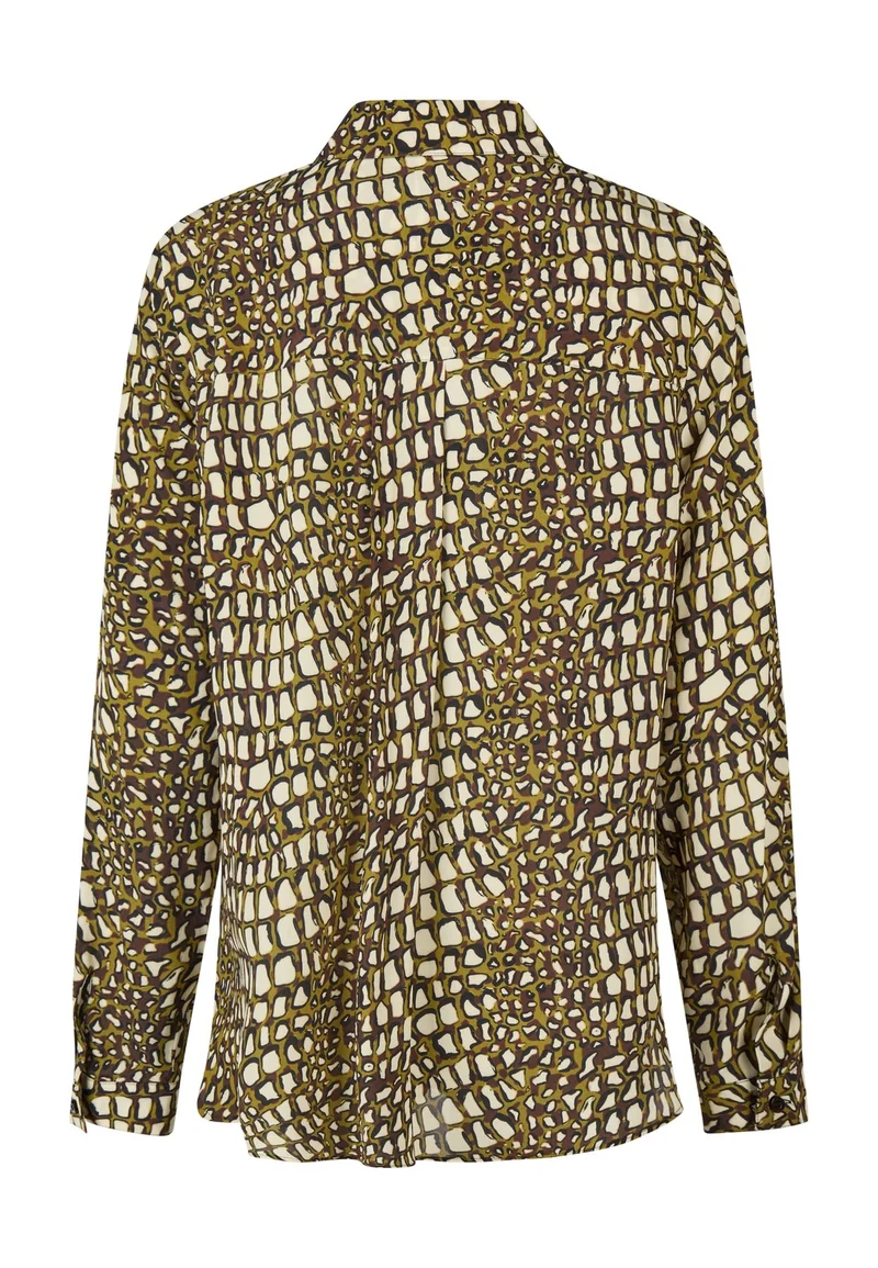 Hemdbluse mit Reptilienprint