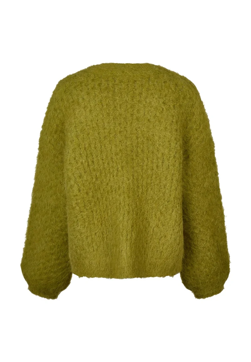 Strickjacke im Zopfmuster
