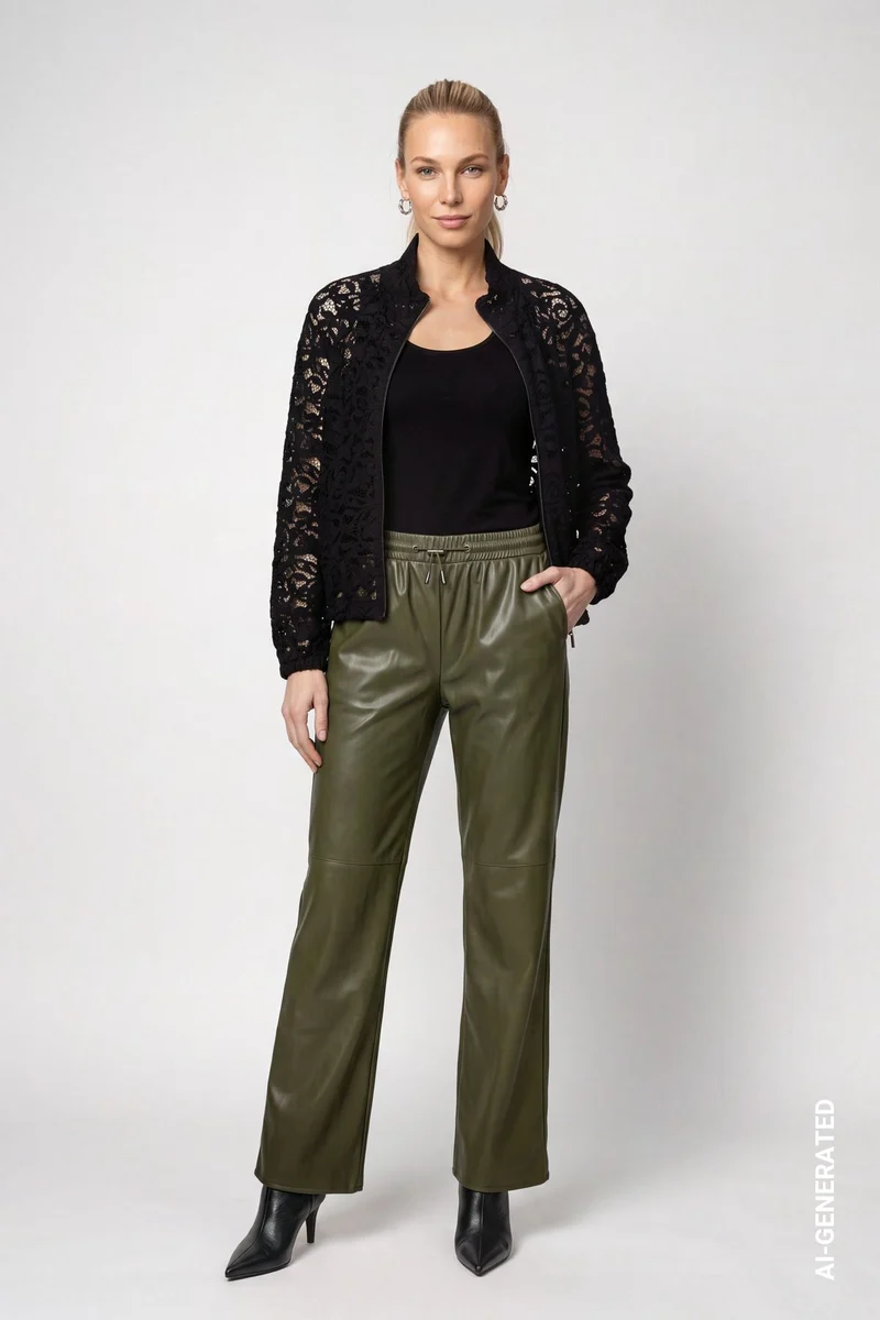 Strickjacke mit Spitze